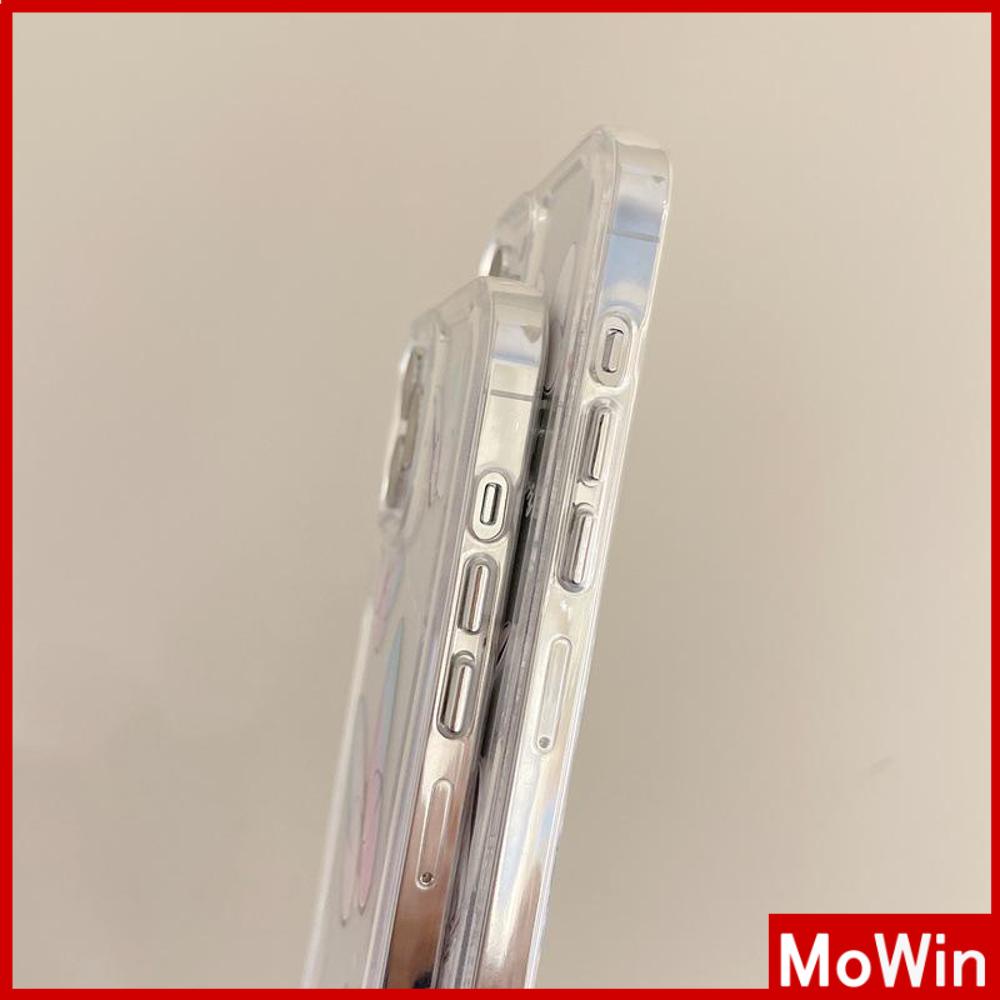 iPhone Case Clear Case Soft Thick TPU Shockproof HD Protection Camera Plating Button Gradient Butterfly For iPhone 13 Pro Max iPhone 12 Pro Max iPhone 11 iPhone 7 Plus