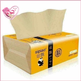 1 gói 300 tờ giấy ăn gấu trúc sipiao size nhỏ