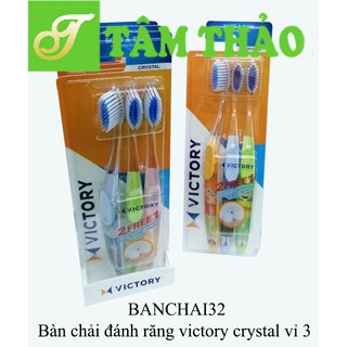 Bàn chải đánh răng Thái Lan Victory crystal vỉ 3 8851938903367