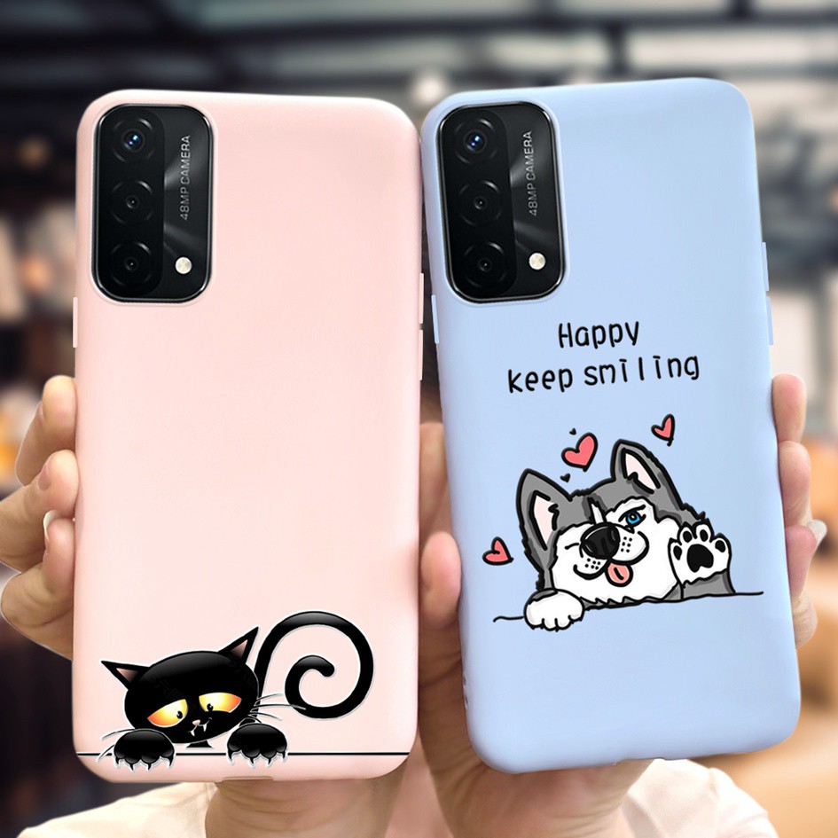 Ốp Điện Thoại Dẻo Họa Tiết Hoạt Hình Khủng Long Đáng Yêu Cho Oppo A74 4g 5g 2021 Opp