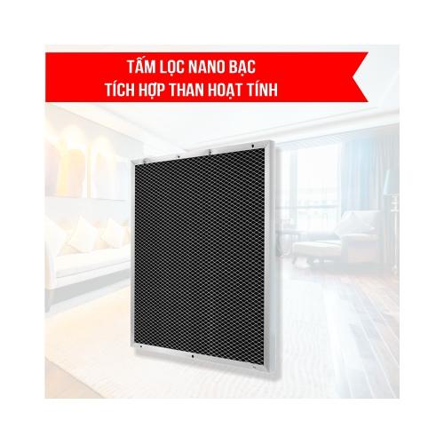 Tấm lọc Nano bạc tích hợp than hoạt tính dành cho quạt điều hòa không khí Rapido 3000-6000-9000