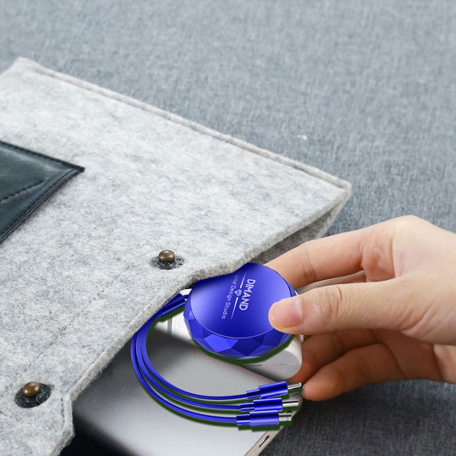 Cáp Sạc Dây Rút Thông Minh - Dây sạc iphone, sam sung, oppo và các dòng máy androi