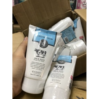 sữa rửa mặt beauty buffet scentio milk plus witening facial foam Q10