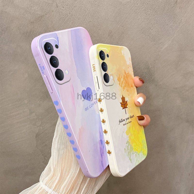 Ốp lưng OPPO Reno4 Ốp Lưng Điện Thoại silicone tpu Mềm Chống Rơi In Hình Tranh Sơn Dầu Cho OPPO Reno 4 Reno4