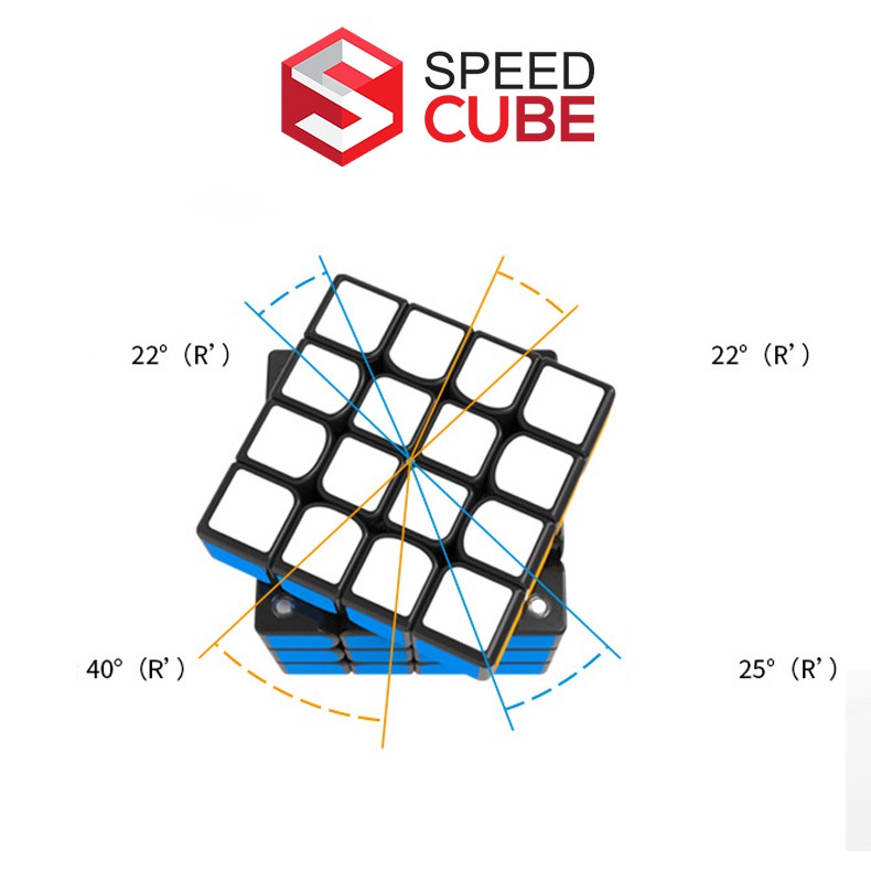Rubik 4x4 GAN 460M Stickerless Có Nam Châm Chính Hãng Gan