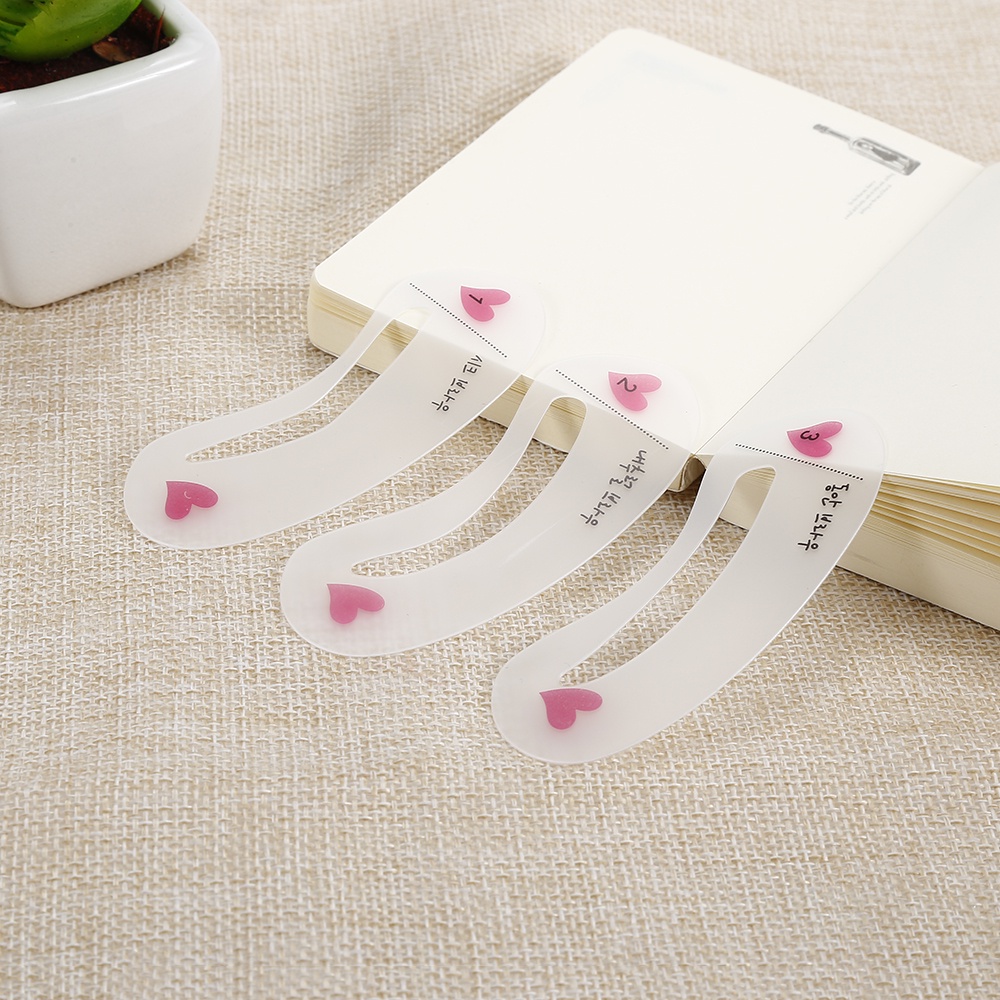 Set 3 Khuôn Vẽ Lông Mày Diy Có Thể Tái Sử Dụng Tiện Lợi