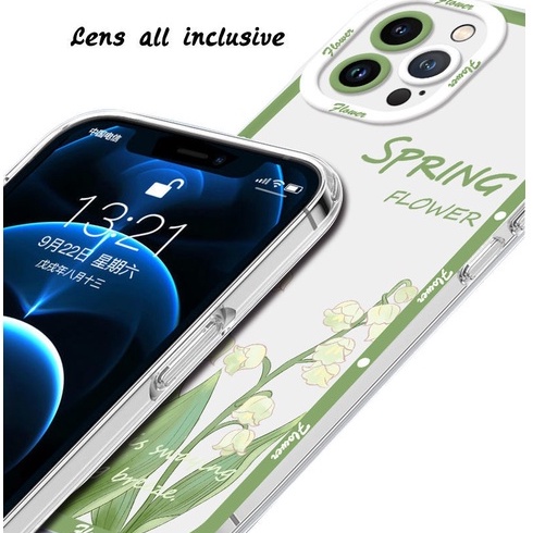 Ốp Điện Thoại In Hình Hoa Lily of the Valley 11/pro/xs/max7/8 Cho iPhone Apple 13/12