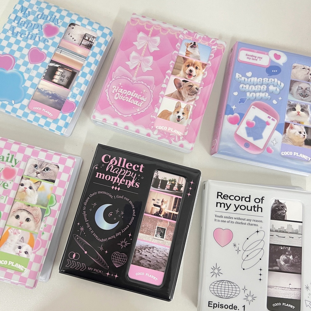 Peach Korean Ins Life four grid photo album Star card copies Receive a photo album