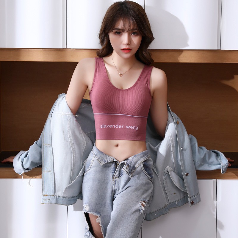 Áo Bra thể thao tập gym Yoga aerobic - Áo lót mút mỏng tháo rời mặc đồ hở lưng | BigBuy360 - bigbuy360.vn