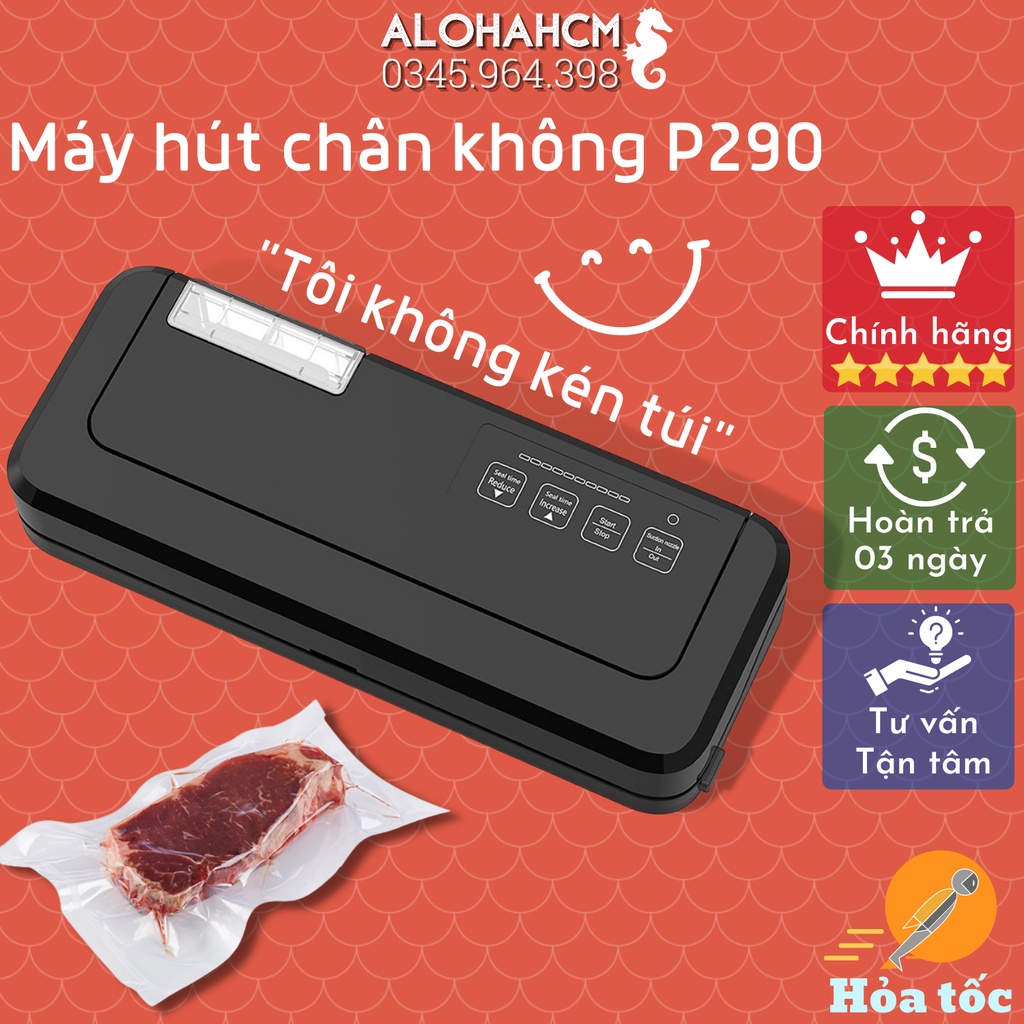 Máy Hút Chân Không Hàn Miệng Túi Tự Động KAW K-28/K29 - Không Kén Túi - Công Suất 300W - BH 12T