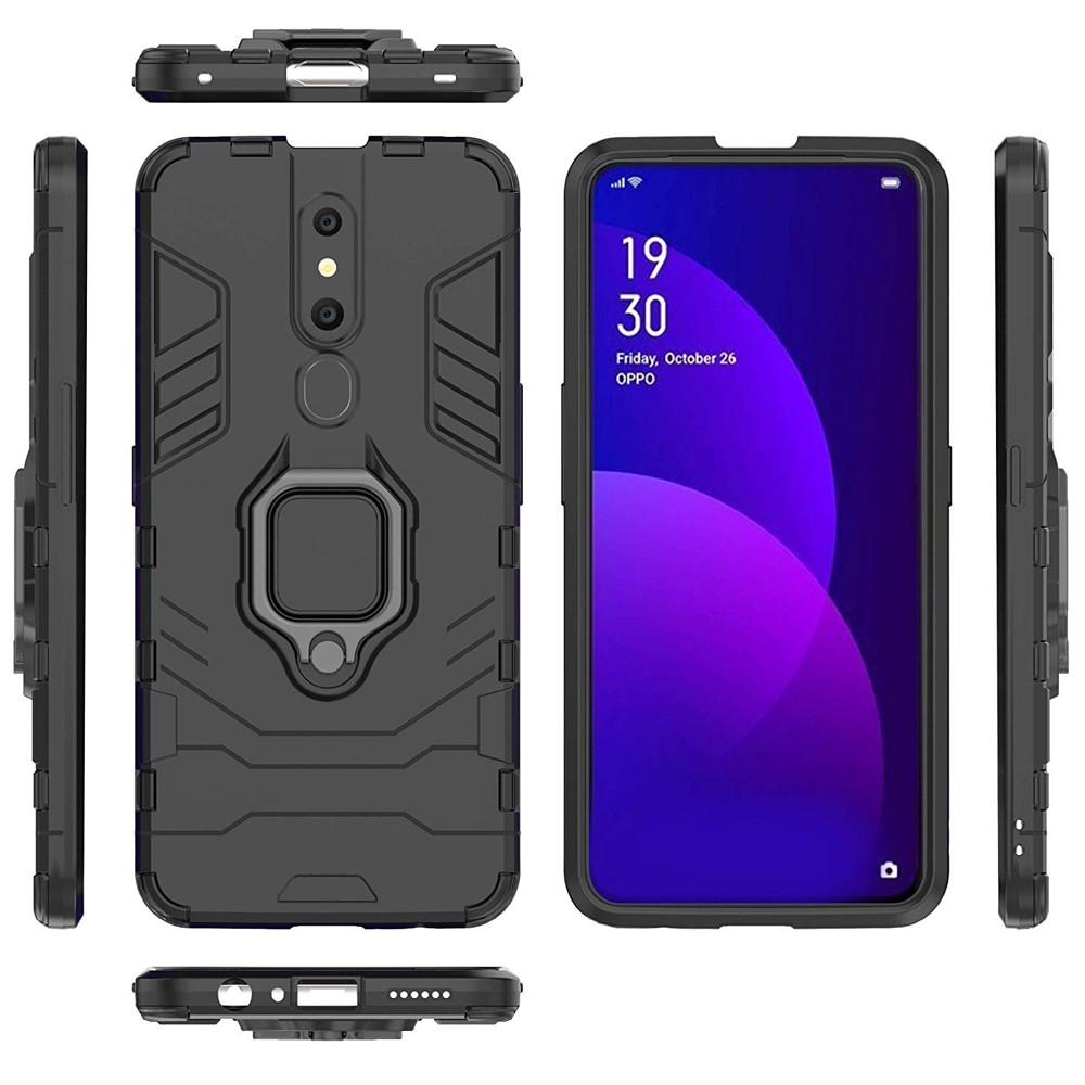 Ốp lưng Oppo F11 Pro, Ốp Chống sốc Iron Man có giá đỡ nhẫn iring hít Ôtô Bảo vệ viền và Camera cho Oppo F11 Pro