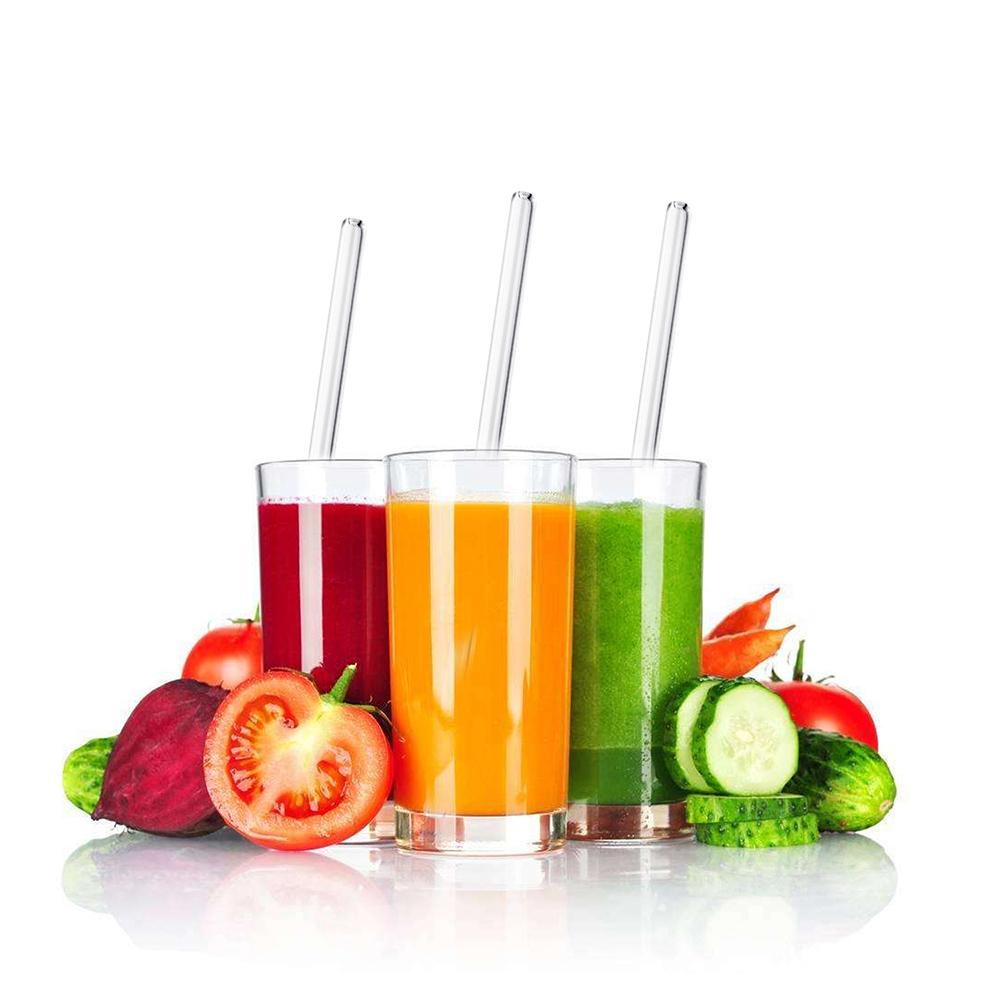 1 Bộ Ống Hút Thủy Tinh Trong Suốt DAPHS