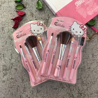 Bộ cọ trang điểm 5 món hello kitty Càula 447