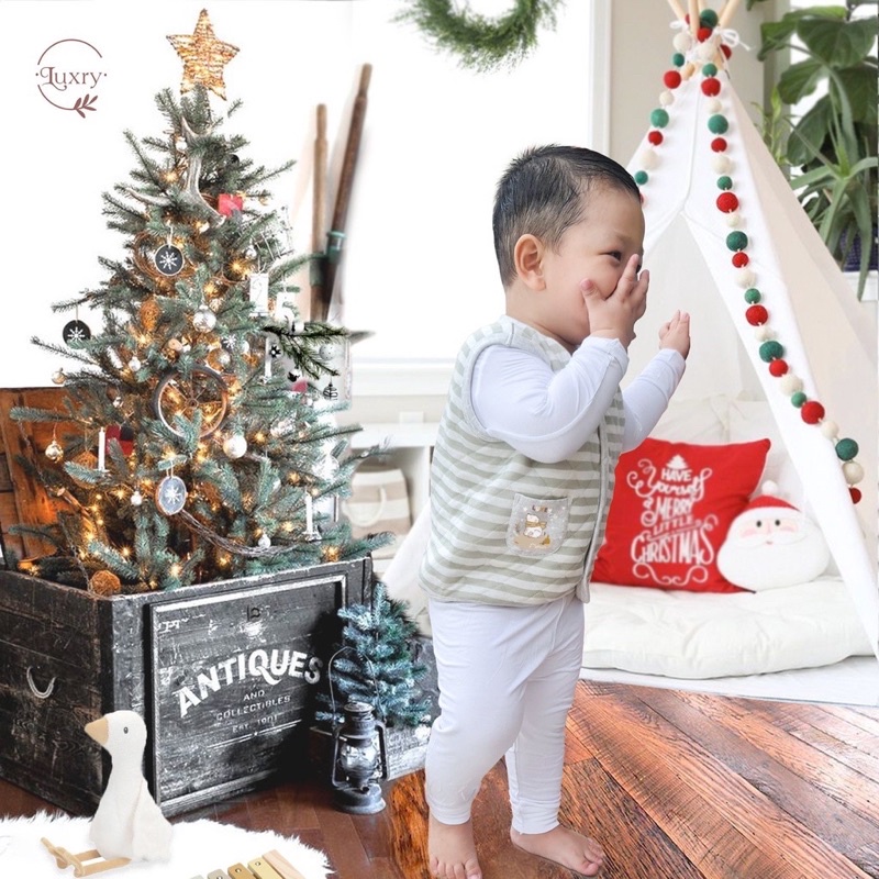 Áo ghi lê sợi tre chần bông Luxry siêu mềm ấm cho bé trai bé gái