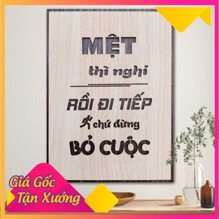 [Xu Hướng Mới] Tranh tạo động lực bằng Gỗ treo tường những câu nói slogan bất hủ ý nghĩa