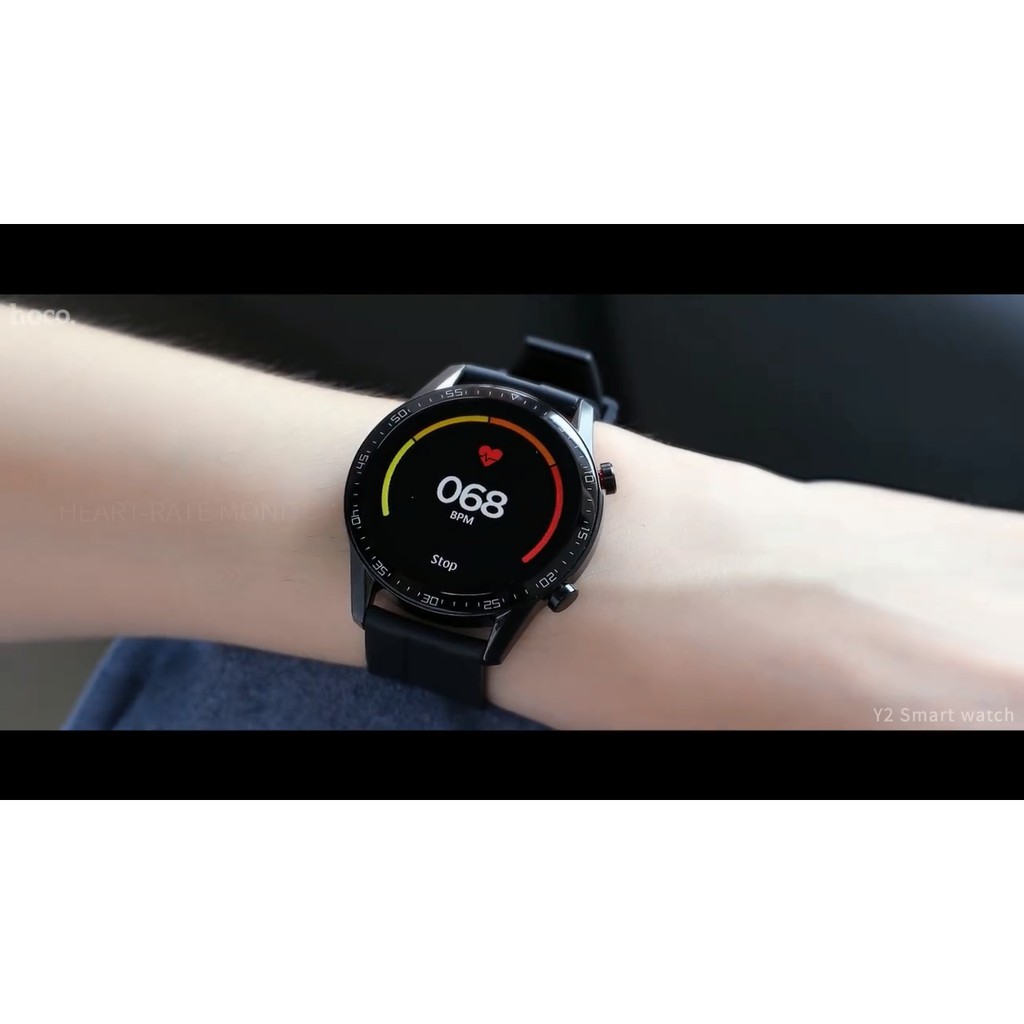 Smart Watch Hoco Y2 - Đồng hồ thông minh hỗ trợ nghe gọi, theo dõi sức khỏe, thể thao, chống nước IP68 - CHÍNH HÃNG