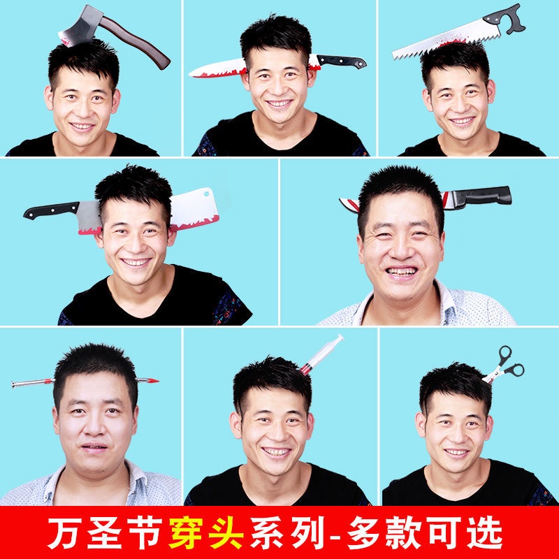 Đồ Chơi Con Rìu Đeo Đầu Hóa Trang Halloween Kinh Dị cr Cưa Xuyên Đầu Ax Saw 3.1