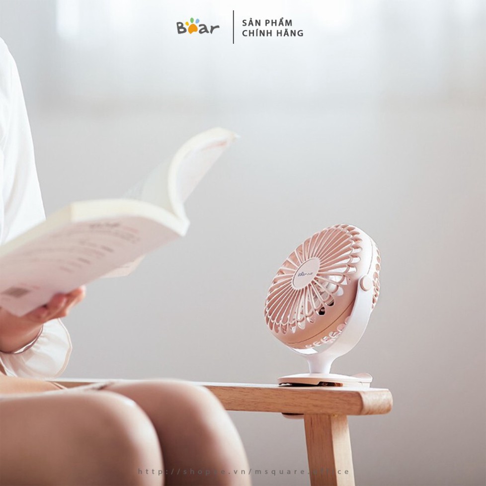 Quạt kẹp bàn mini tích điện du lịch tiện ích Bear® Chính hãng giá tốt | BigBuy360 - bigbuy360.vn