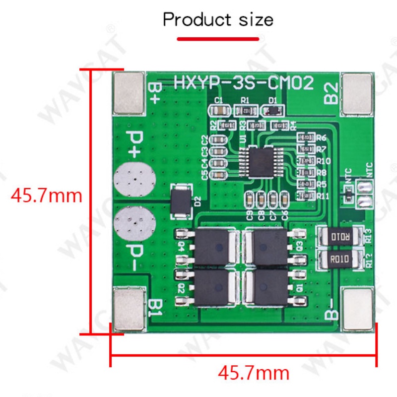 Bo Mạch Bảo Vệ Pin Lithium 14A 20A BMS 3S 11.1V 12V 12.6V 18650