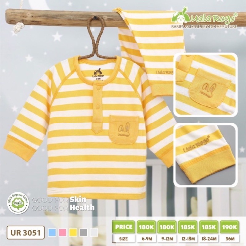 UALA ROGO Bộ quần áo tay dài petit
