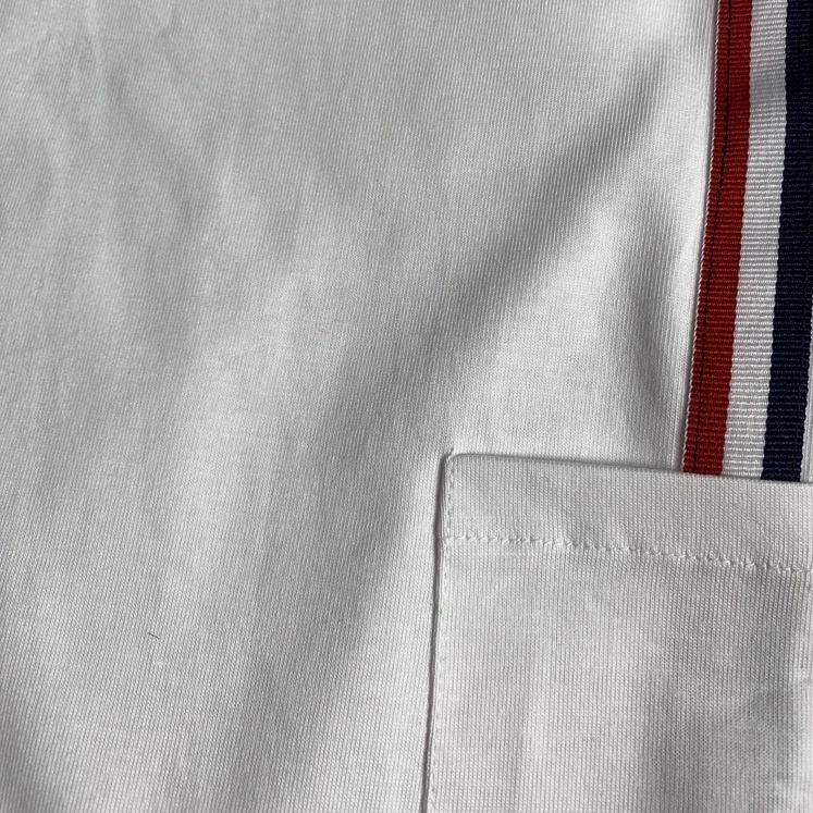 Áo Phông Nam . Áo Thun Thome Browne Cổ Tròn Phối Sọc Dọc Vải Cotton Thấm Hút Mồ Hôi DT Fashion MenWear