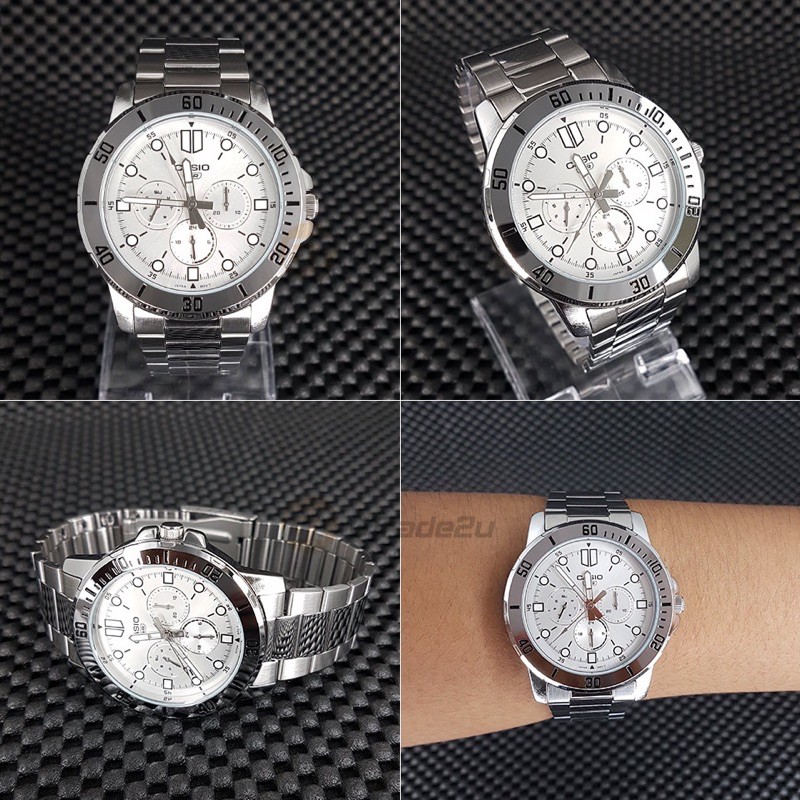 Đồng hồ nam dây kim loại Casio Anh Khuê MTP-VD300D-7EUDF