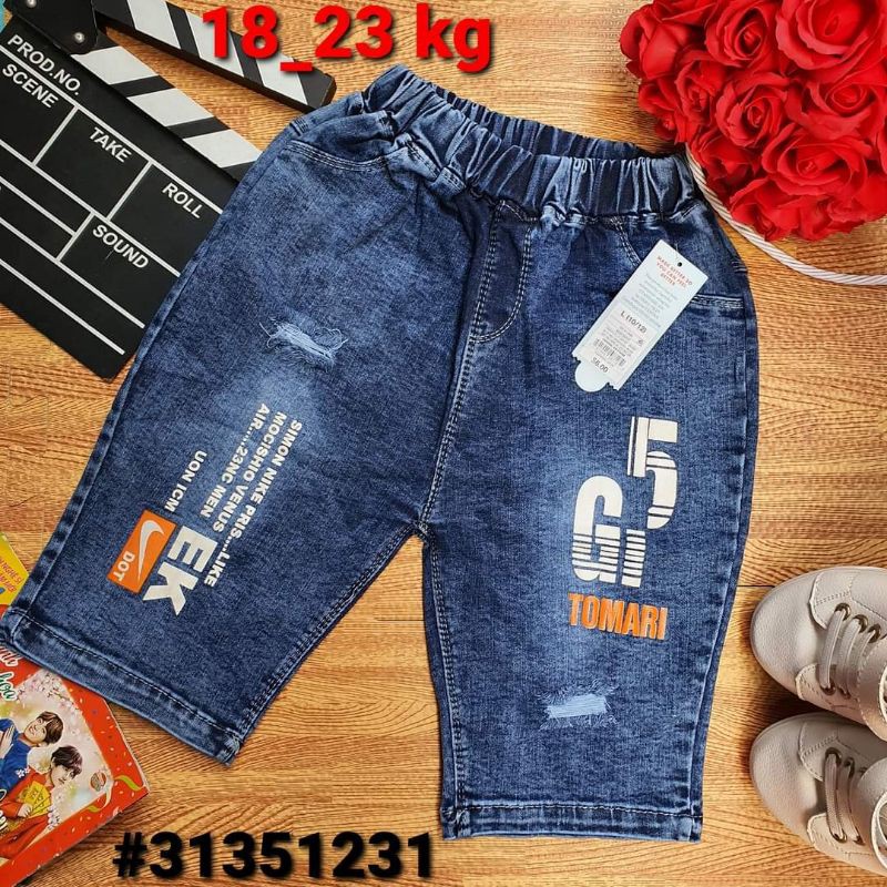 Quần Jean Lửng Bé Trai 30-35kg Chất Đẹp #4650