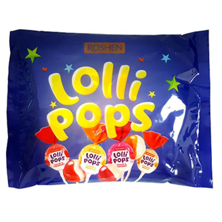 KẸO MÚT LOLLI POPS ROSHEN NGA - GÓI 300G