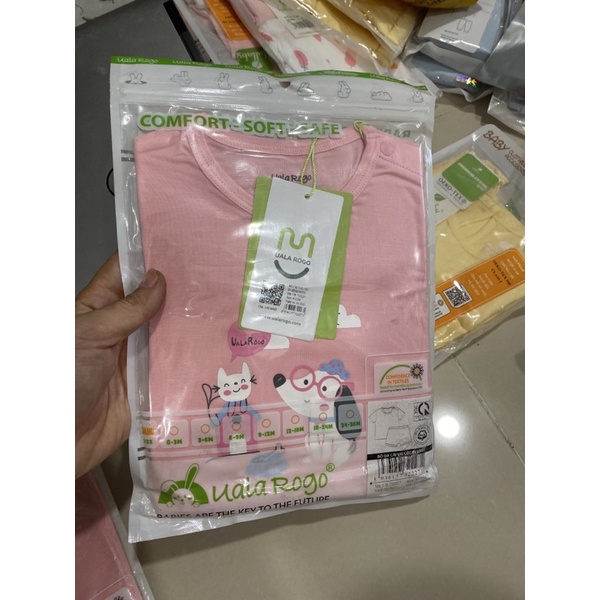 Bộ cộc bé trai bé gái UALAROGO giao thông