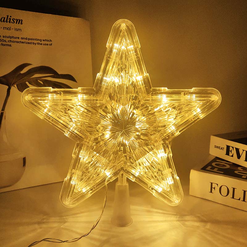 Đèn trang trí cây thông noel hình ngôi sao năm cánh độc đáo