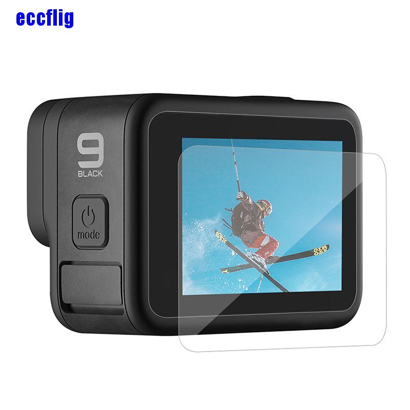 ECC 3pcs Camera Lens Tempered Glass Film HD for GoPro 9 Sports Action Video Camera