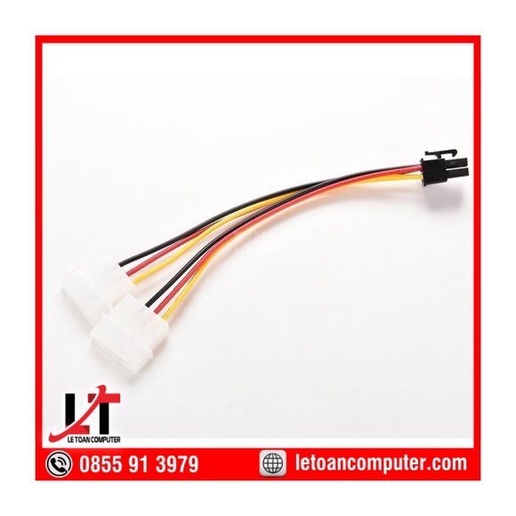 Cáp chuyển nguồn Ata 4 pin sang 6 pin cho card màn hình