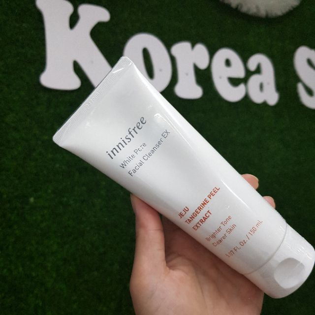 Sữa rửa mặt dưỡng trắng da INNISFREE WHITE PORE FACIAL CLEANSER mẫu mới nhất