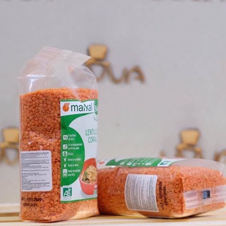 Đậu lăng đỏ cam san hô hữu cơ Markal