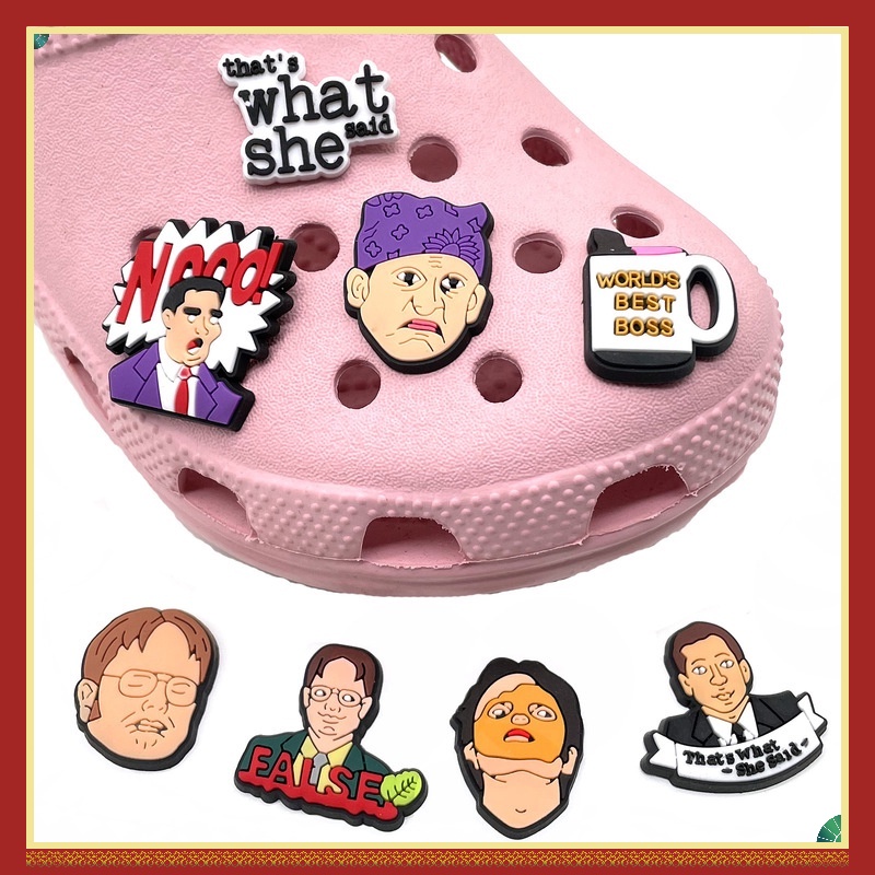 Phụ Kiện Trang Trí Giày Bằng PVC Hình Hoa Vui Nhộn