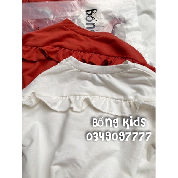 Bộ Legging Bé Gái Nhún Bèo Nỉ Mềm HABITUAL