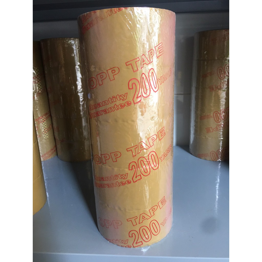 Băng keo vàng 200ya bảng to 6cm