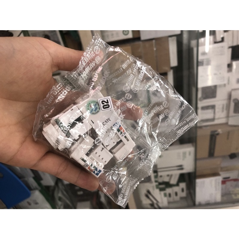 Bộ mạng âm tường SINO cao cấp CAT5E, CAT6, MẶT 1 CỔNG, 2 CỔNG chính hãng