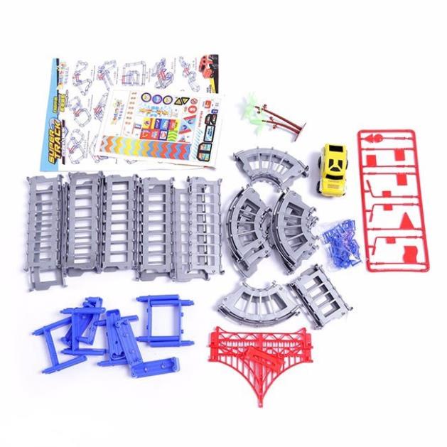 Bộ đồ chơi đường đua, đường ray xe 88 chi tiết cho bé rèn luyện khả năng tư duy sáng tạo