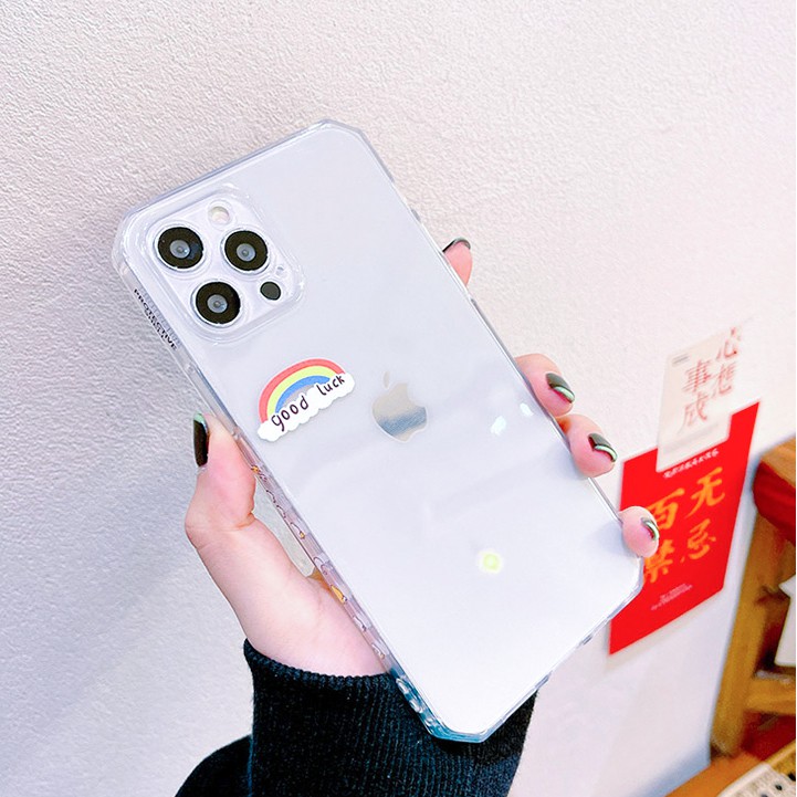 Ốp lưng iphone trong cạnh hình vuông rainbow 6plus/6s/6splus/7/7plus/8/8plus/x/xr/xs/11/12/pro/max/promax-Awifi A2-17 | BigBuy360 - bigbuy360.vn