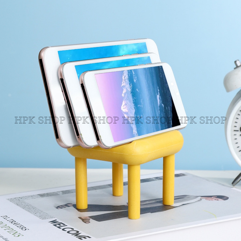 Giá Đỡ Điện Thoại, iPad Hình Ghế Để Bàn Đa Chức Năng Nhiều Màu Tùy Chọn