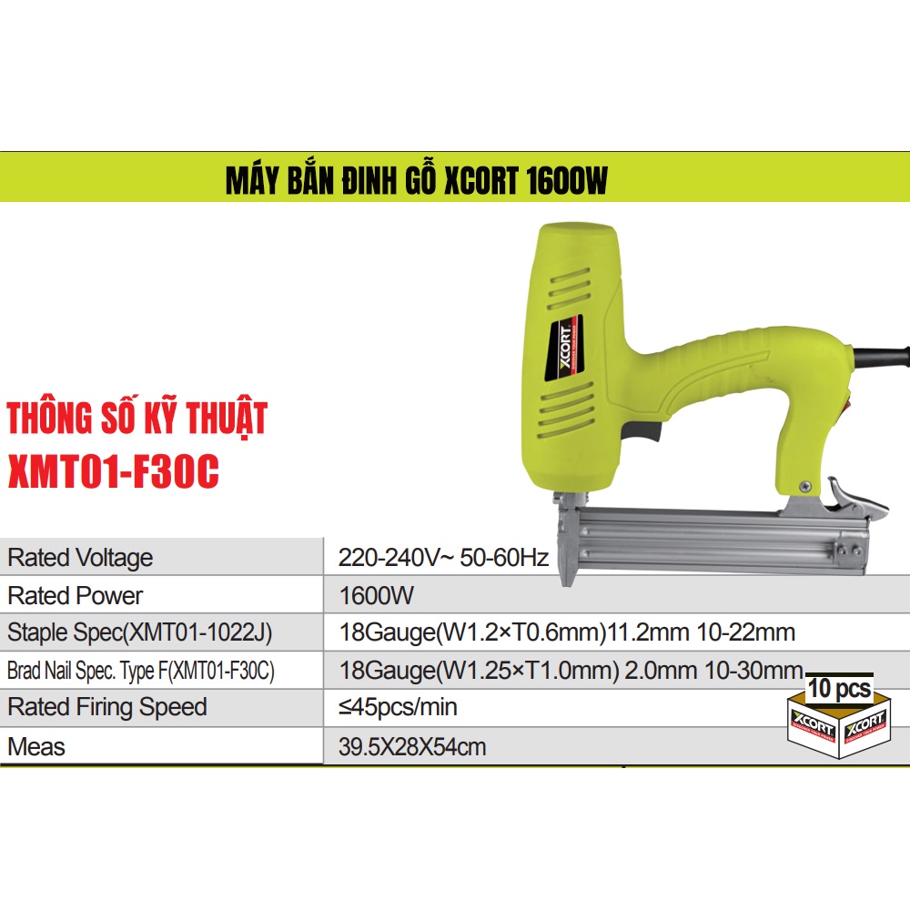 Máy bắn đinh điện cầm tay - Máy bắn đinh gỗ Sử dụng đinh U và T