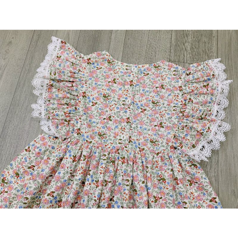 Đầm hoa tiểu thư công chúa xinh xắn cho bé từ 18 - 33kg