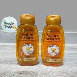 Dầu gội 250ml/ Kem xả & ủ phục hồi tóc 300ml Garnier Argan Camelia Oil hàng Đức
