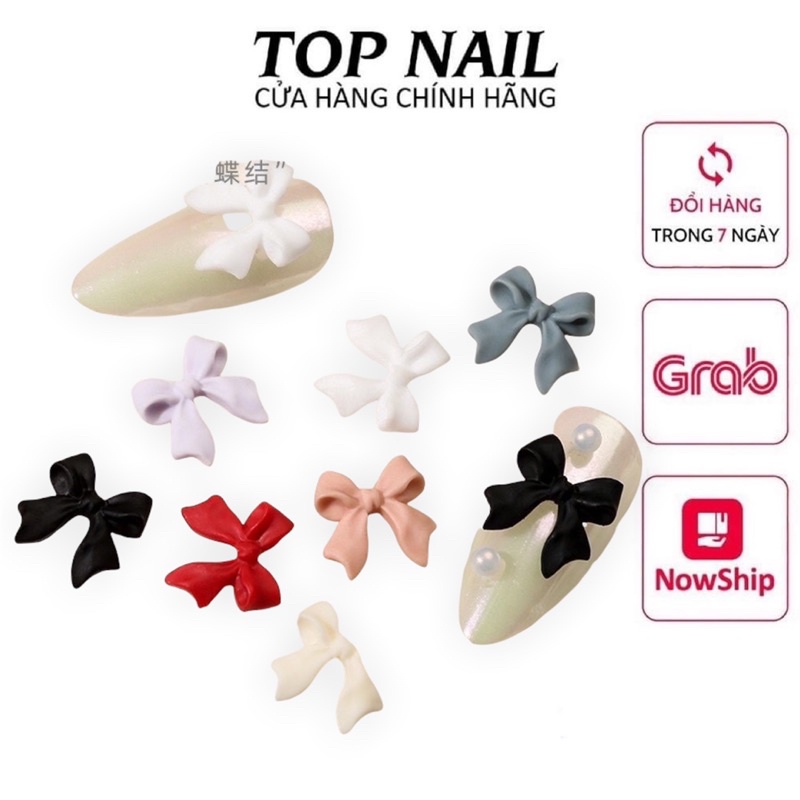 Set nơ trang trí móng nail hottrend