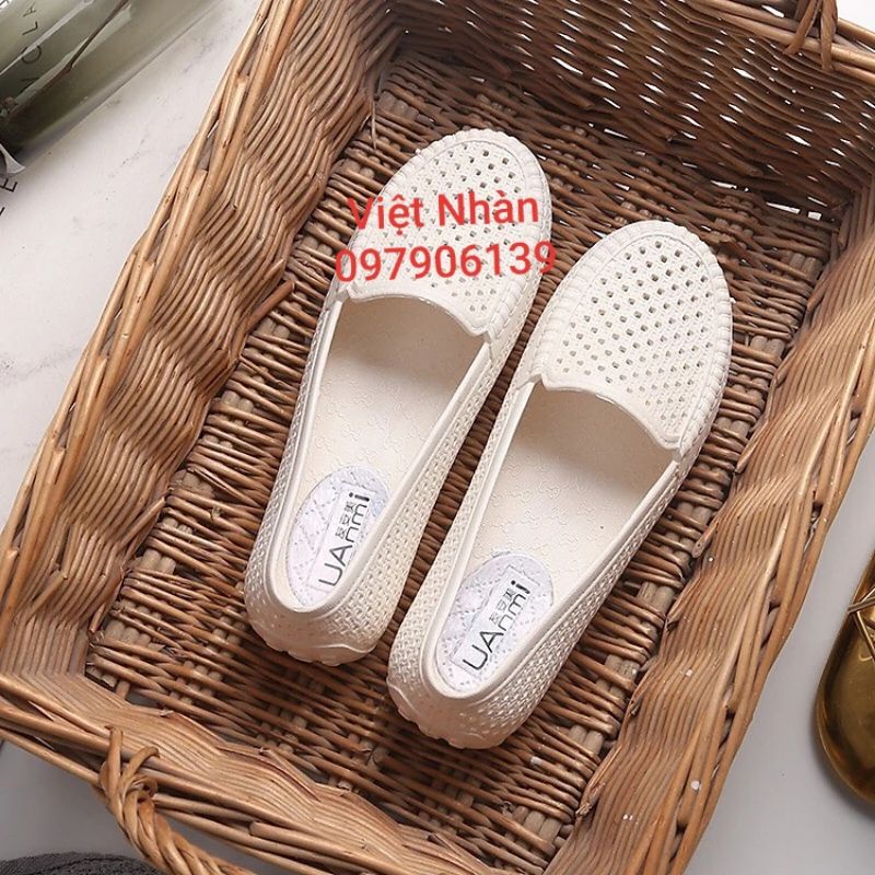 Giày nhựa nữ đi mưa siêu bền chống trơn trượt