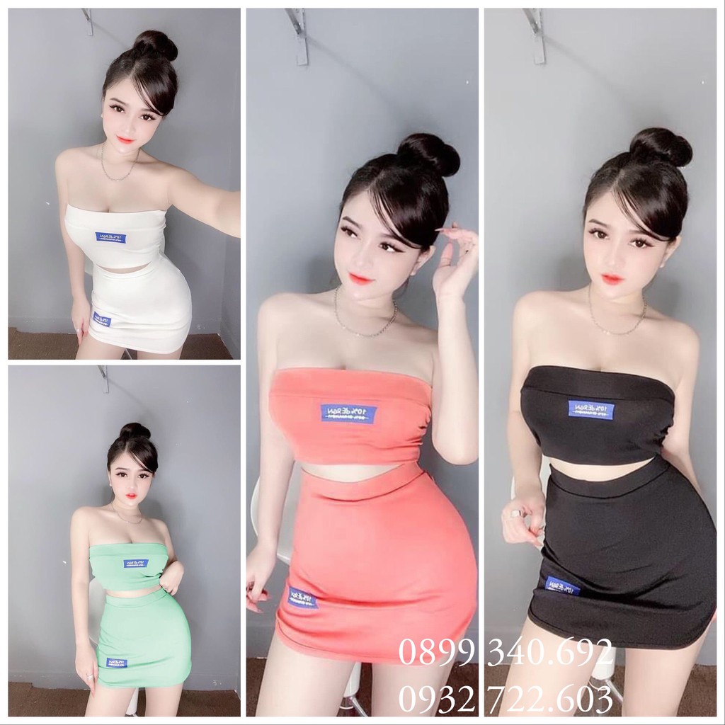 Set Áo Ồng Kèm Chân Váy In Hình (set 10%)