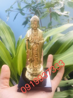 Tượng Phật A Di Đà đứng cao 13 cm
