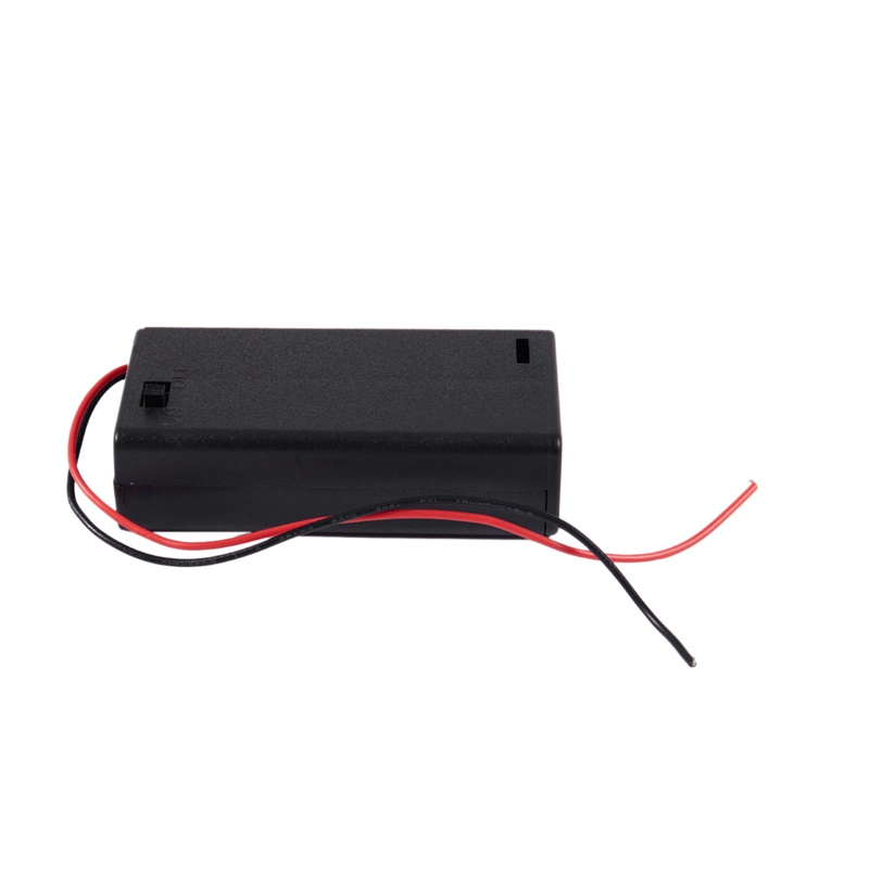 Hộp Đựng Pin 2 X AA 3V Có Công Tắc Bật/Tắt Kèm Vỏ Bọc