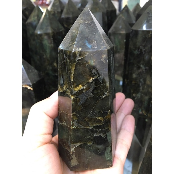 01 Trụ đá Labradorite cao 16-20cm